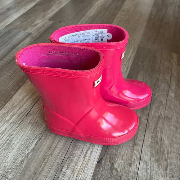NIB Pink HUNTER boots, girls size 4/5 - Picture 3 of 6
